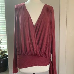 Deletta Top, Burnt Orange/Rust, Large